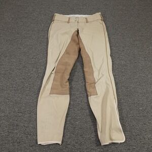 Goode Rider Breeches Womens 26L Beige Tan Full Seat Riding Pants Equestrian